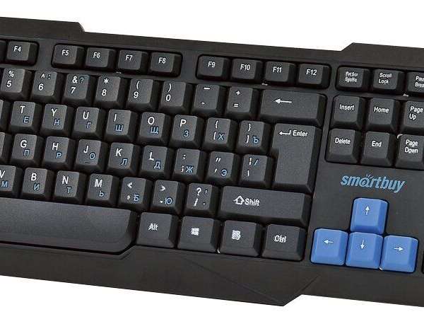 Клавиатура беспроводная SmartBuy SBK-231AG-K USB Black 114 клавиши+10 дополнительных клавиш
