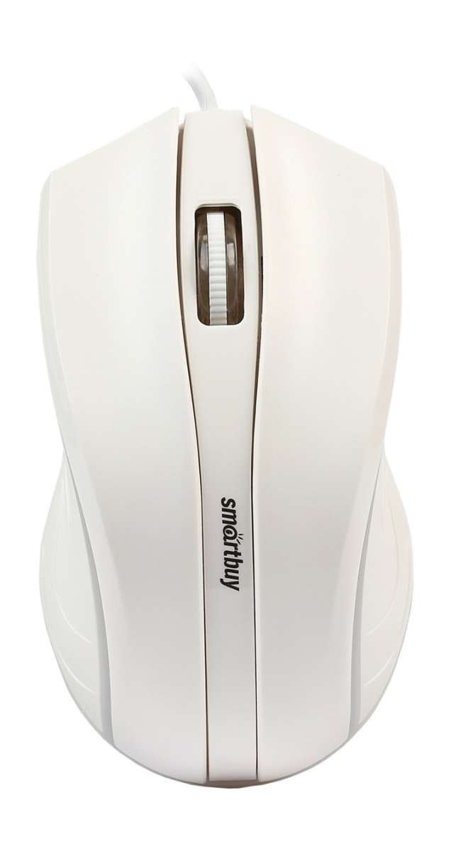Мышь SmartBuy SBM-338-W ONE USB Optical (1000dpi) белая, 2 кнопки+кнопка-колесо многоцветная подсвет