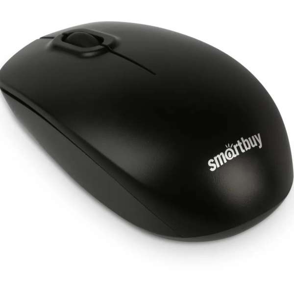 Мышь беспроводная SmartBuy 300AG-K ONE USB Optical (1000dpi) черная, 2 кнопки+колесо-кнопка коробка