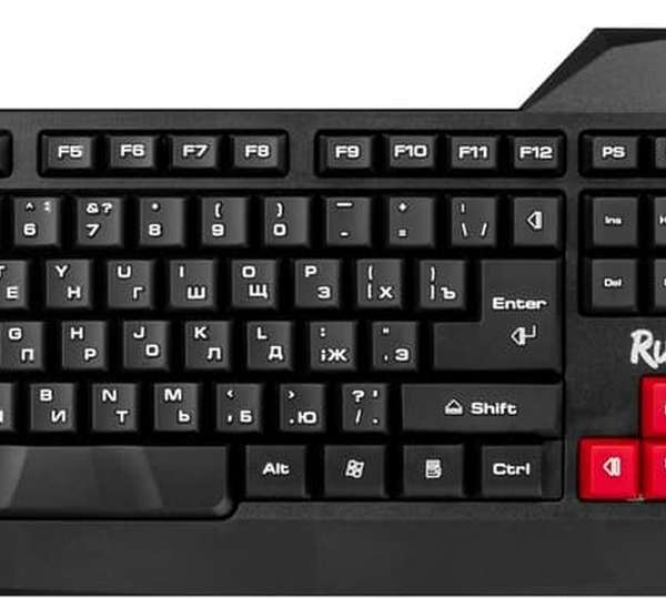 Клавиатура игровая SmartBuy SBK-200GU-K "Rush Raven 200" USB Black 104 клавиши+12 дополнительных кла
