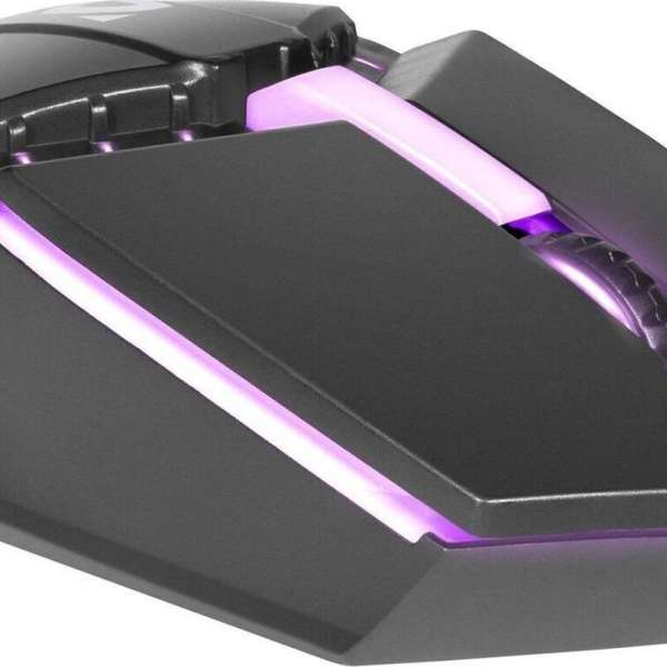 Мышь Defender "Digit" MB-690 RGB USB Optical (800/1000/1200 dpi) черная, 3 кнопки+колесо-кнопка игро