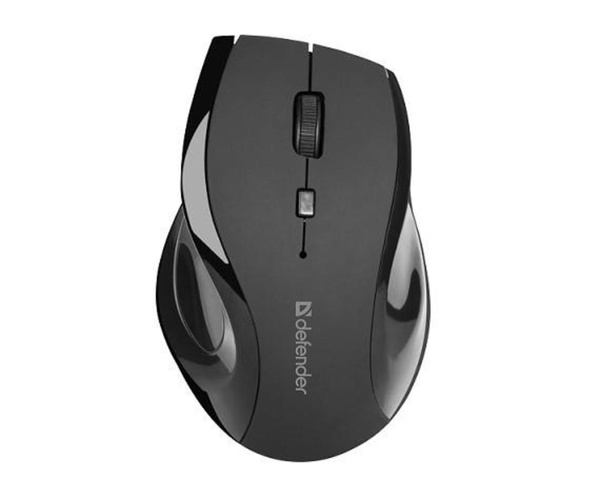 Мышь беспроводная Defender MM-365 Accura USB Optical (800/1600dpi) черная, 5 кнопок+кнопка-колесо, б