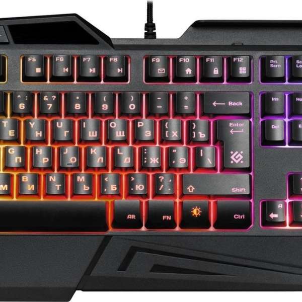 Клавиатура игровая Defender "Glorious" GK-310L RU USB Black 104 клавиши (19 Anti-Ghost+12 дополнител