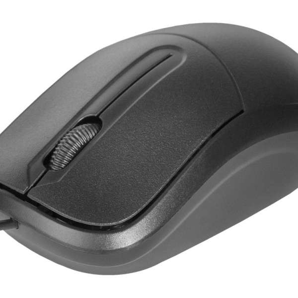 Мышь Defender ISA-531 USB Optical (1000 dpi) черная, 2 кнопки+колесо-кнопка, длина кабеля 1,4 м. бли
