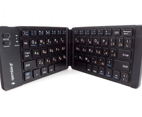 Клавиатура беспроводная Gembird KBW-6 подключение по Bluetooth Black 67 клавиш