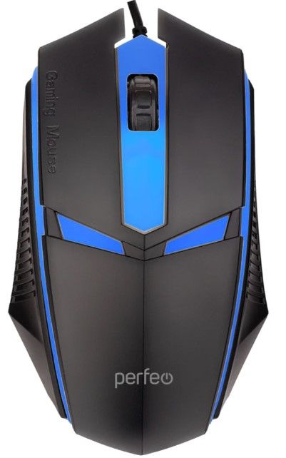 Мышь игровая Perfeo PF-A4797 "FACE" USB Optical (1200 dpi), черный, 3 кнопок+колесо прокрутки, LED п