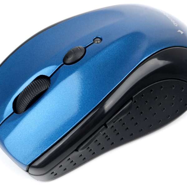 Мышь беспроводная Gembird MUSW-425 USB Optical (2400dpi) синий глянец, 5 кнопок+кнопка-колесо, короб