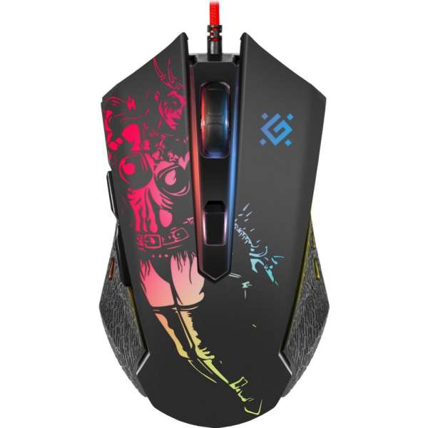 Мышь игровая Defender Sin'Sister GM-933 USB Optical (800/1600/2400/4800/6400/7200 dpi) черный 5 кноп