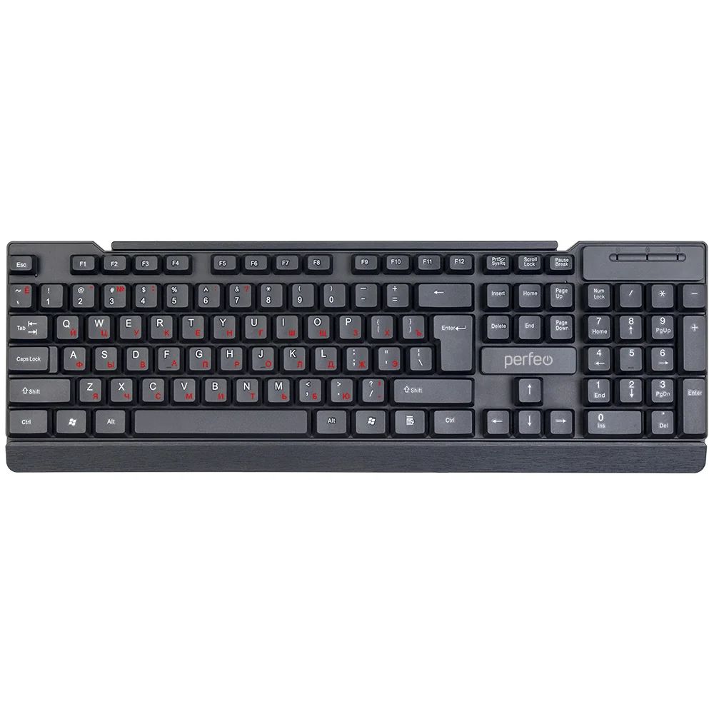 Клавиатура Perfeo PF-A4795 "NICE" USB Black 104 клавиши полноразмерная раскладка