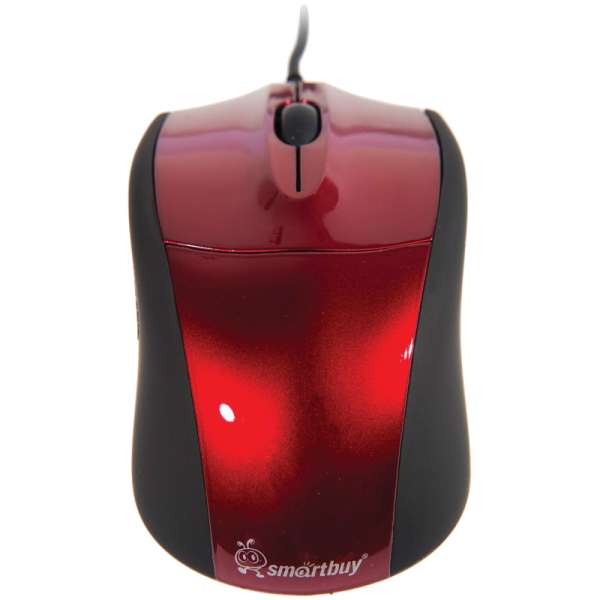 Мышь SmartBuy SBM-325-R USB Optical (1000dpi) красная, 2 кнопки+кнопка-колесо блистер