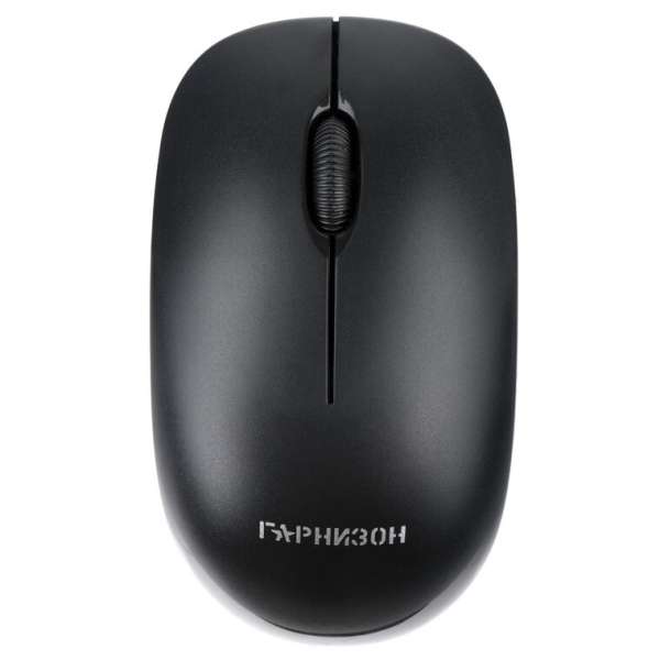 Мышь беспроводная Гарнизон GMW-445 USB Optical 1000 dpi черный 2 кнопки+кнопка-колесо коробка