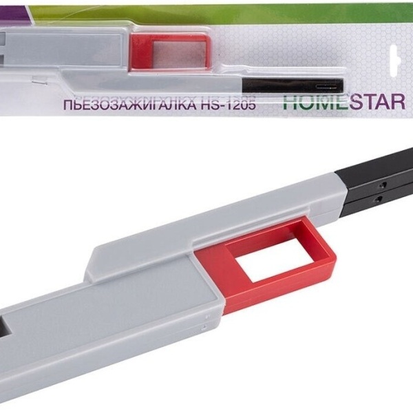 Зажигалка кухонная Homestar HS-1205 на пьезоэлементе (859-242), серый