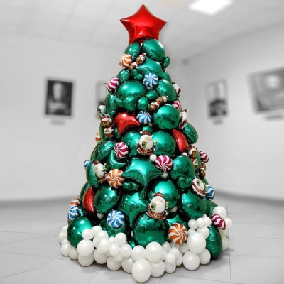 Шар большой "Елочка" 3D