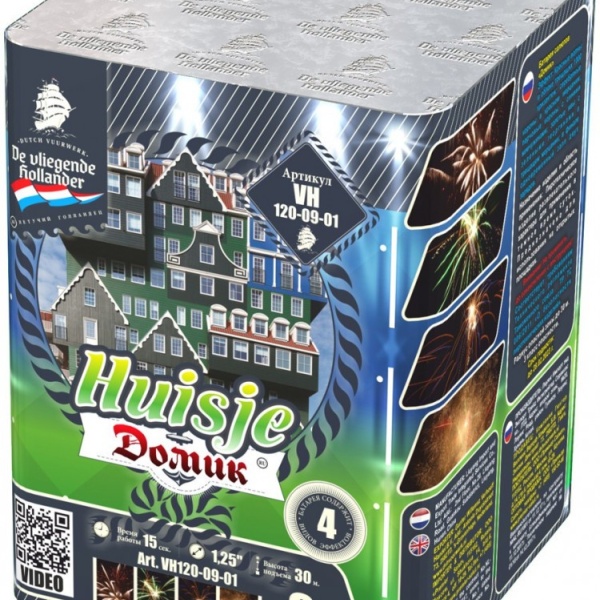 Салют Домик 9 зарядов 1,25"