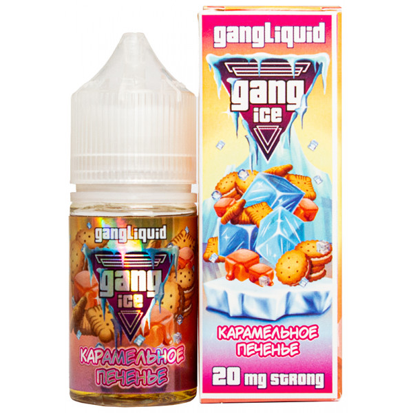 Жидкость Gang ICE 30мл 2% STRONG Карамельное печенье МТ