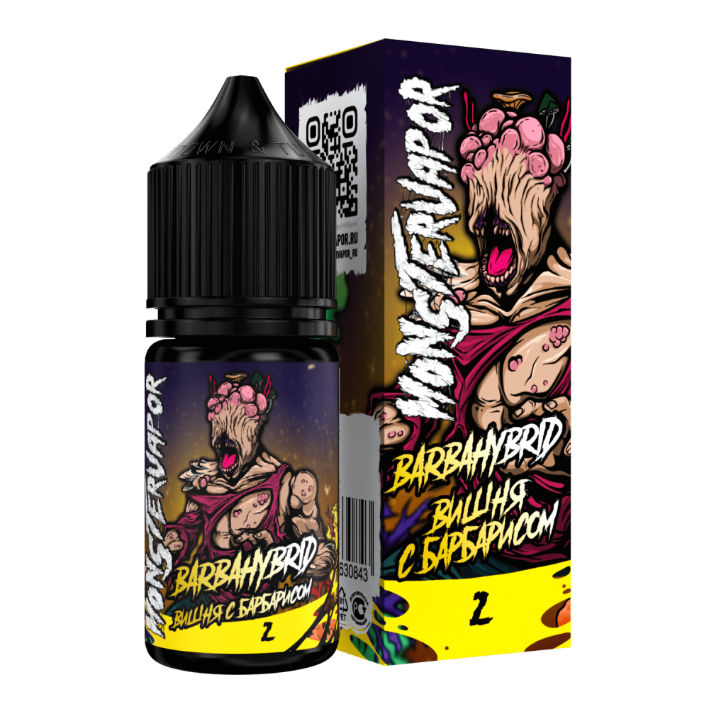 Жидкость MONSTERVAPOR, 30 мл, BARBAHYBRID (вишня с барбарисом), 2 ULTRA