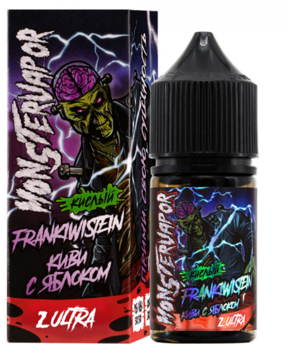 Жидкость MONSTERVAPOR, 30 мл, FRANKIWISTEIN (киви с яблоком), 2 ULTRA