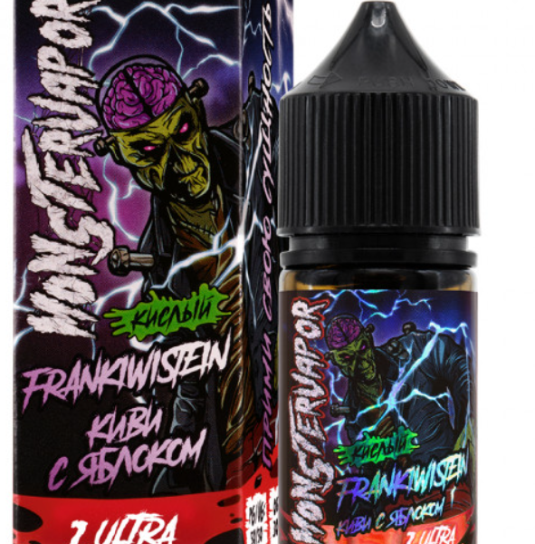 Жидкость MONSTERVAPOR, 30 мл, FRANKIWISTEIN (киви с яблоком), 2 ULTRA