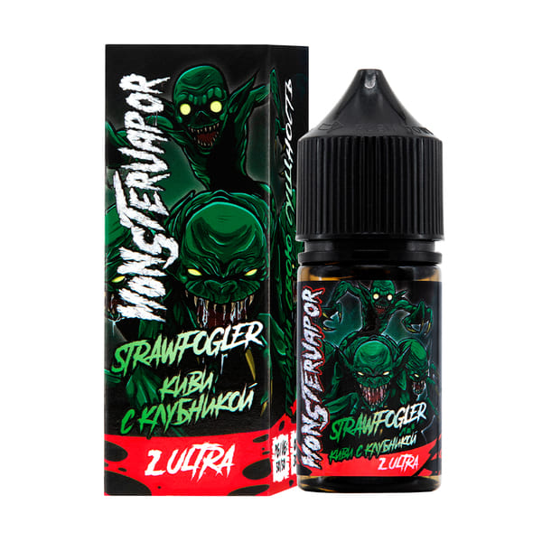 Жидкость MONSTERVAPOR, 30 мл, STRAWFOGLER (киви с клубникой), 2 ULTRA