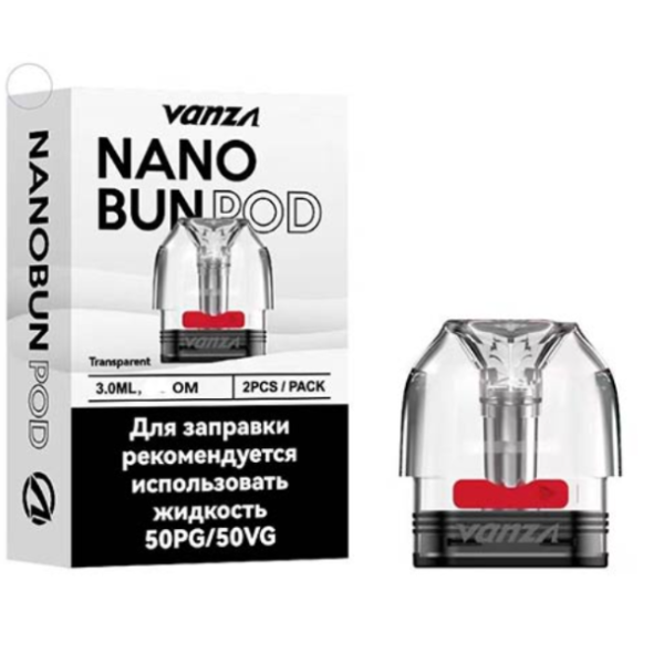 Картридж VANZA Nano Bun Pod Black 3.0ml, 0.8 Om