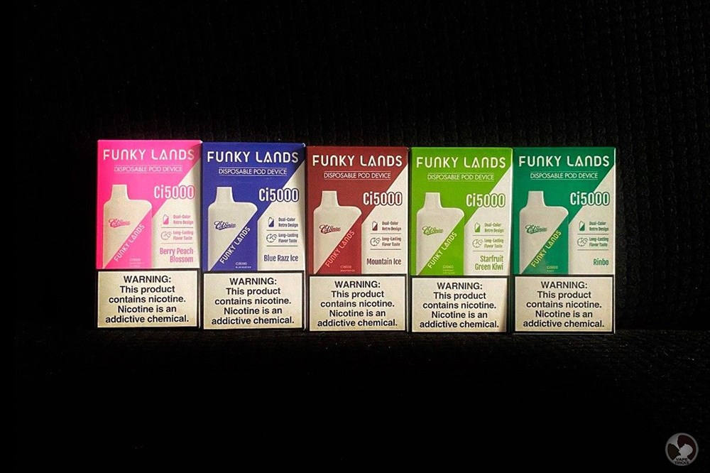 Одноразовая электронная сигарета FUNKY LANDS Ci5000 Радужный микс