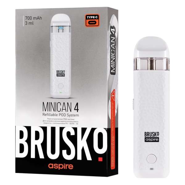 Набор BRUSKO MINICAN 4, 700 mAh, White