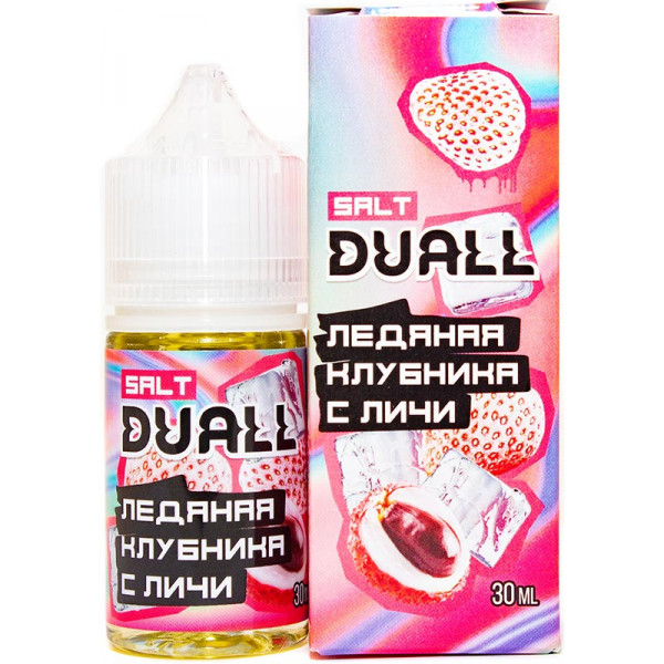 Жидкость DUALL - Ледяная Клубника с личи 30мл 20мг HARD