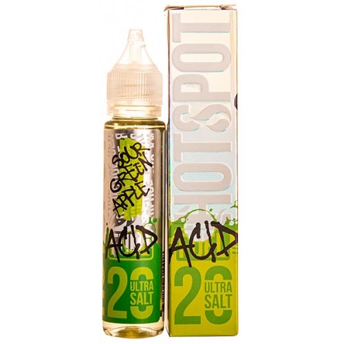 Жидкость Hotspot Sour Кислое зелёное яблоко Sour Green Apple Acid 30мл 20мг ULTRA SALT
