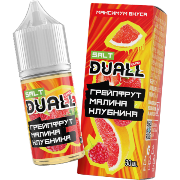 Жидкость DUALL Extra - Грейпфрут малина клубника 30мл 20мг HARD