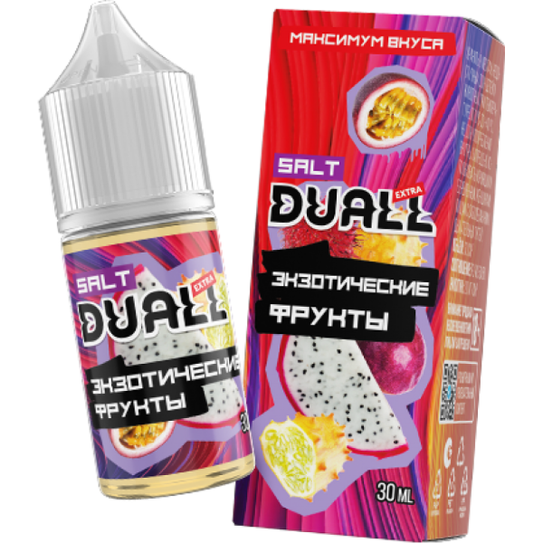 Жидкость DUALL Extra - Экзотические фрукты 30мл 20мг HARD