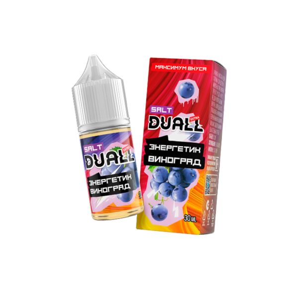 Жидкость DUALL Extra - Энергетик виноград 30мл 20мг HARD