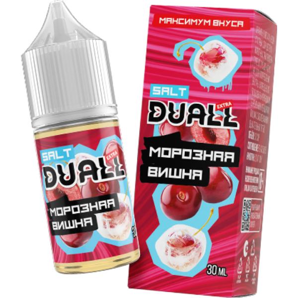 Жидкость DUALL Extra - Морозная вишня 30мл 20мг HARD