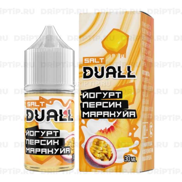 Жидкость DUALL - Йогурт персик маракуйя 30мл 20мг HARD