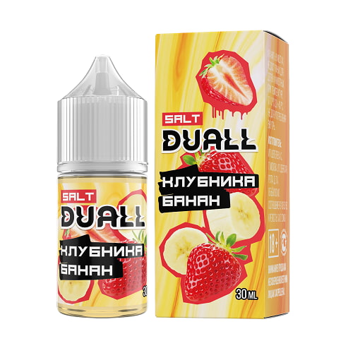 Жидкость DUALL - Клубника банан 30мл 20мг HARD