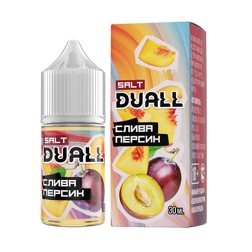 Жидкость DUALL - Слива персик 30мл 20мг LIGHT