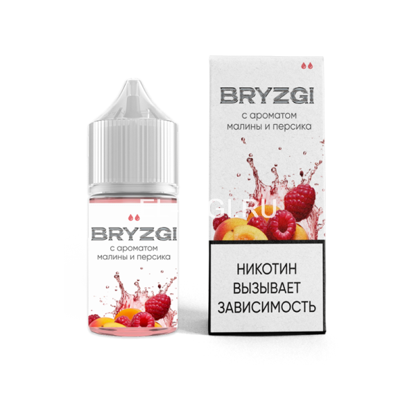 Жидкость Bryzgi - Малина Персик 30ml 20mg light