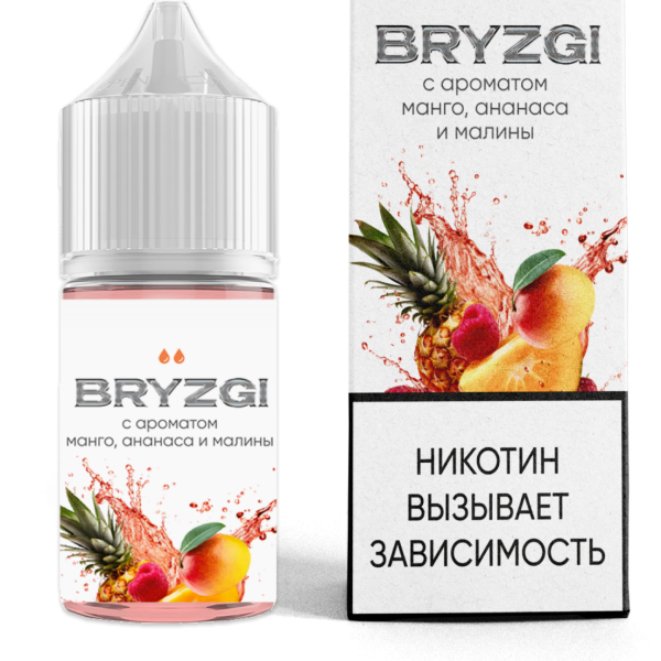 Жидкость Bryzgi - Манго Ананас Малина 30ml 20mg light