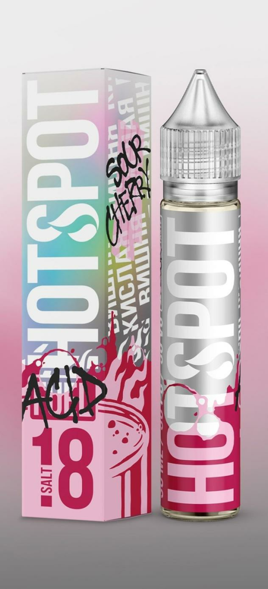 Жидкость Hotspot Sour Кислая вишня Sour Cherry Acid 30мл 18мг salt
