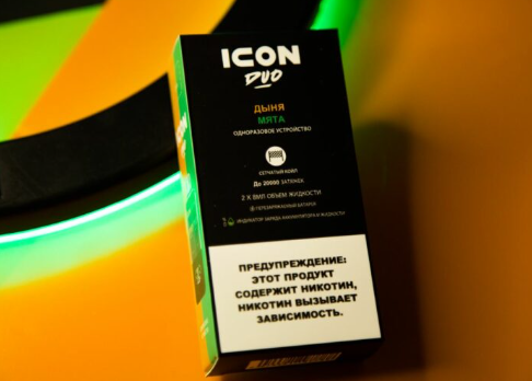 Электронная сигарета ICON DUO 20000 Дыня/Мята