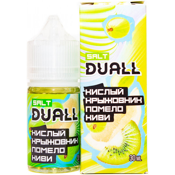 Жидкость DUALL - Кислый крыжовник помело киви 30мл 20мг HARD