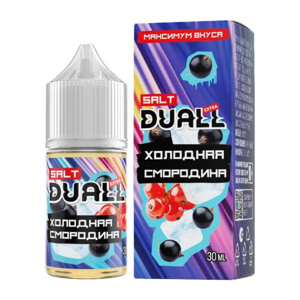 Жидкость DUALL Extra - Холодная смородина 30мл 20мг LIGHT