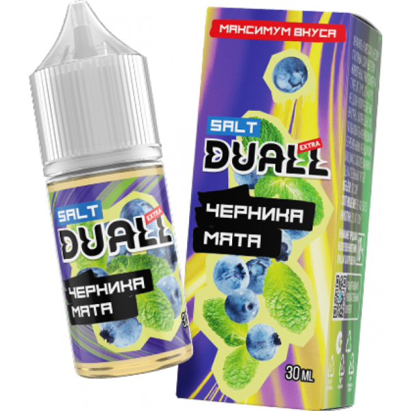 Жидкость DUALL Extra - Черника мята 30мл 20мг LIGHT