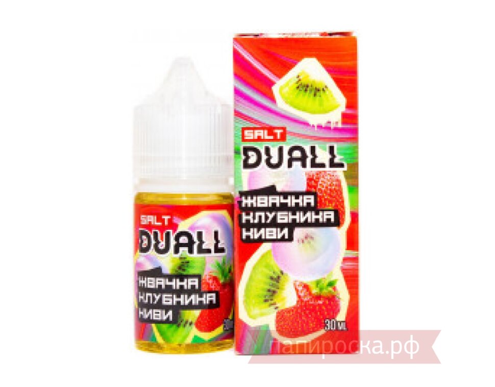 Жидкость DUALL - Жвачка клубника киви 30мл 20мг LIGHT
