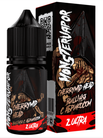 Жидкость MONSTERVAPOR, 30 мл, CHERRYMID HEAD (вишня с абрикосом)