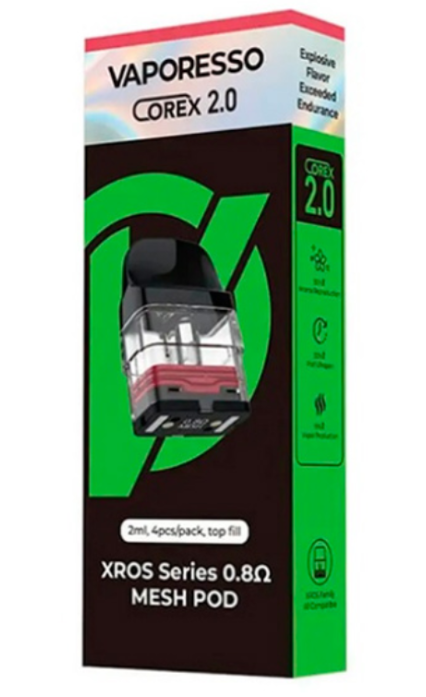 Картридж Vaporesso XROS Series Corex 2.0 0.8ohm 2ml Pod