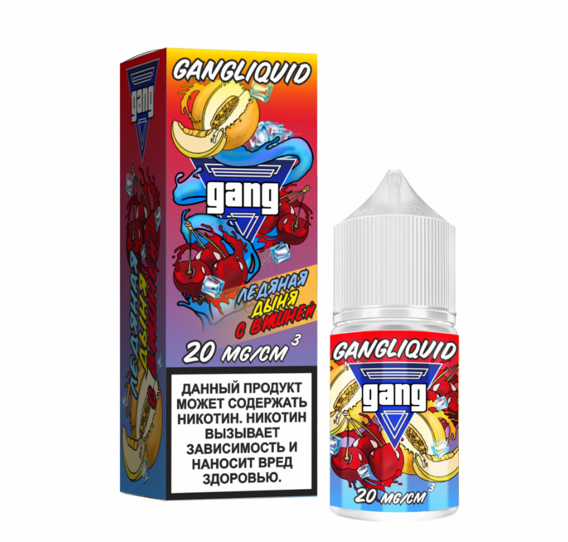 Жидкость Gang 30мл 2% Strong Ледяная дыня с вишней МТ