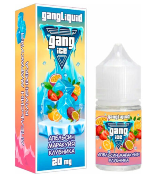 Жидкость Gang ICE 30мл 2% Апельсин Маракуйя Клубника МТ