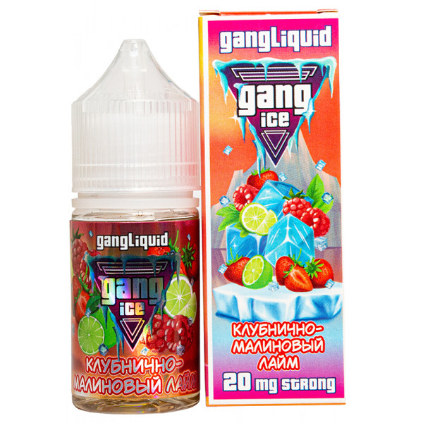 Жидкость Gang ICE 30мл 2% Клубнично-Малиновый Лайм МТ