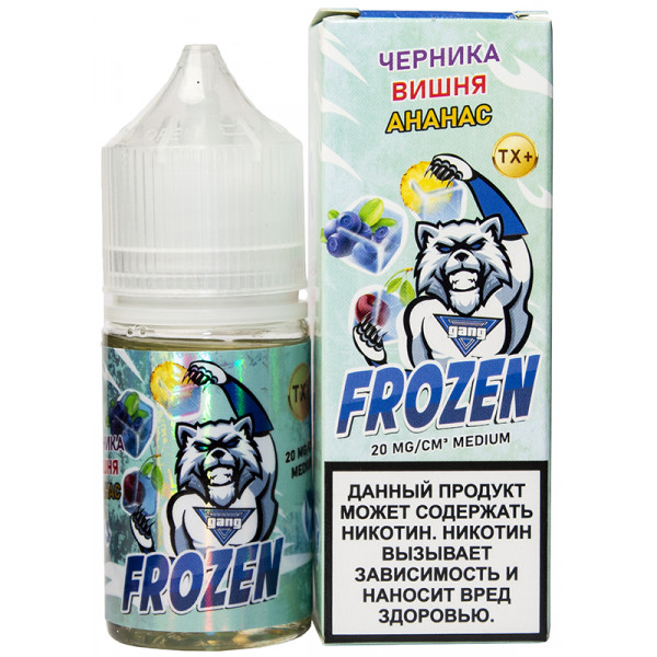 Жидкость Gang Frozen Medium 30мл 2% Черника Вишня Ананас МТ