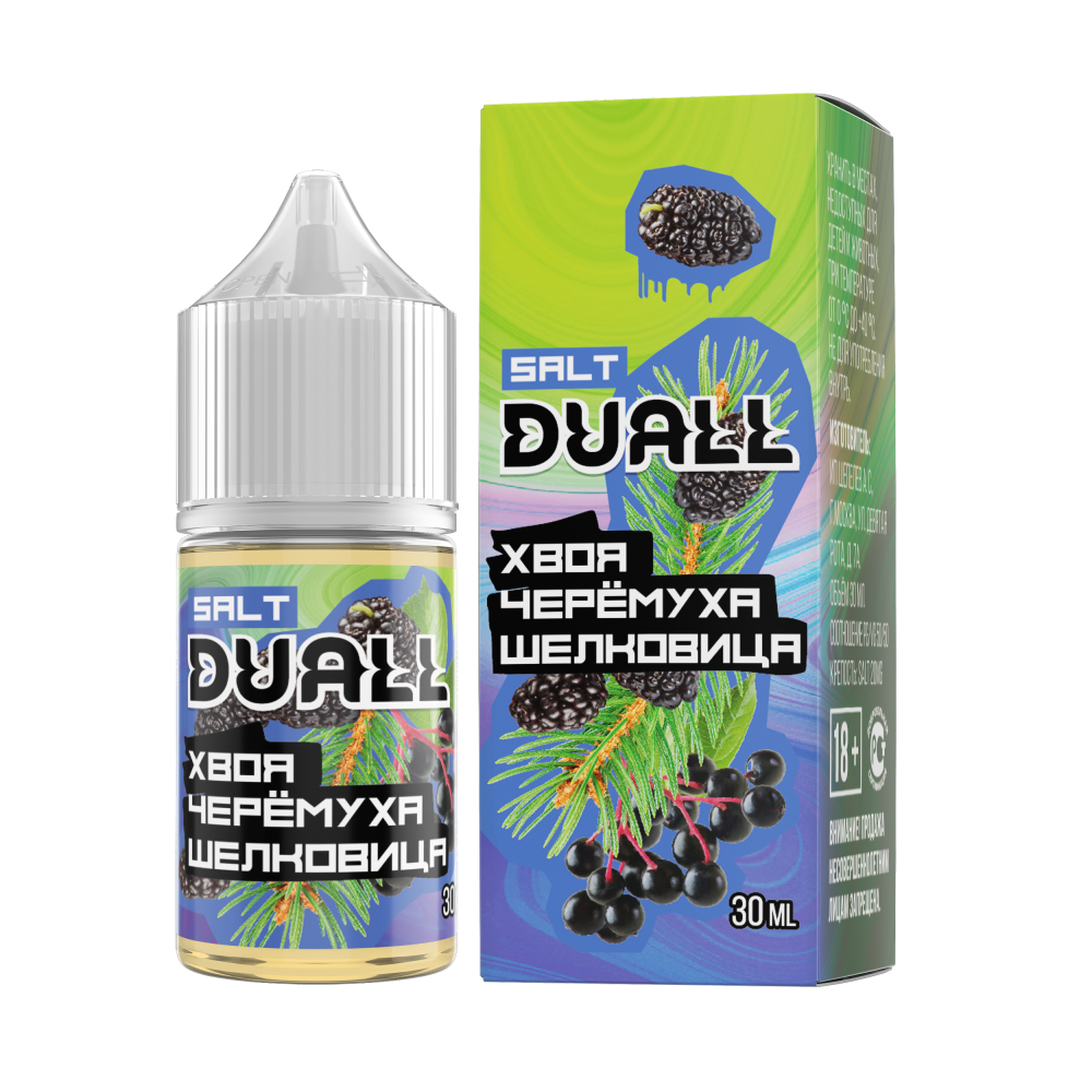 Жидкость DUALL - Хвоя черемуха шелковица 30мл 20мг LIGHT